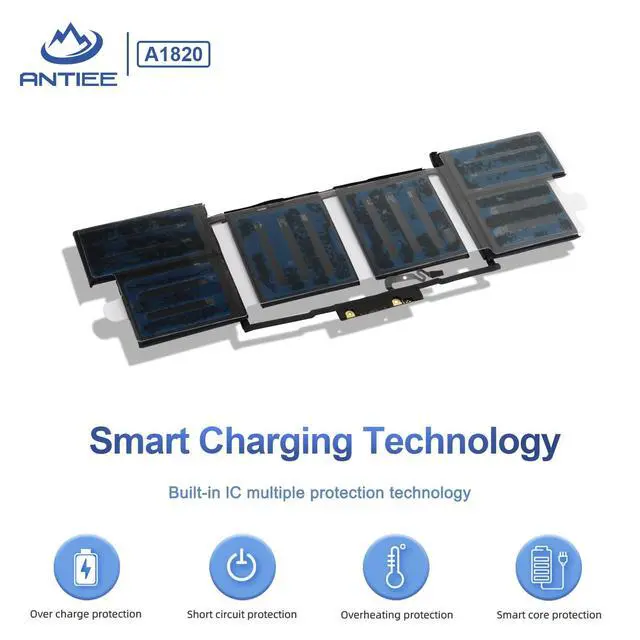 Alt view image 5 of 6 - A1707 Battery Replacement, A1820 Battery for MacBook Pro 15" (Late 2016, Mid 2017) Touch Bar EMC 3072 EMC 3162 MLH32 MLH42 MLW72 MLW82 MPTR2 MPTT2 MLH52 MLW92 MPTU2 MPTV2 MPTW2 MPTX2