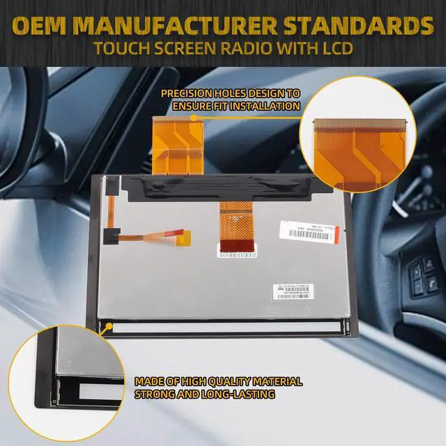 Alt view image 4 of 6 - 8" Touch Digitizer LCD Screen Radio Compatible with 2020 2021 2022 Mitsubishi Outlander Replaces 8740A103 8740A098