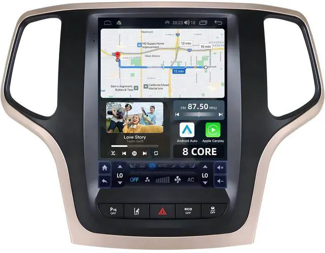 Main image of 8 Core 4GRAM 64GB Car Radio for Jeep Grand Cherokee 2014 2015 2016 2017 WK2: Android 13 Car Stereo Carplay Android Auto, 9.7" Touch Screen 5GWiFi GPS Navigation Backup Camera DSP FM/AM Radio SWC