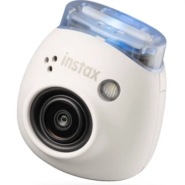 Alt view image 2 of 6 - INSTAX PAL Fuji Digital Camera Milky White + Custom Case & 32gb Memory Card Accessory Bundle