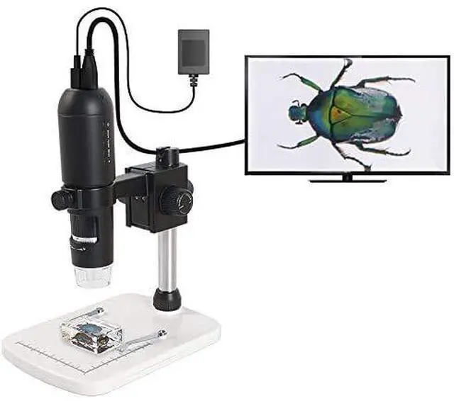 Alt view image 2 of 6 - 1080P Full HD Digital Microscope, HDMI Microscope, 10x-220x Magnification, to Any Monitor/TV with HDMI-in, Photo Capture, Micro-SD Storage, PC Supported