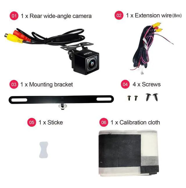 Alt view image 6 of 6 - AC-HD03LR 720P Rearview Backup Camera (180° Wide-Angle), for A6PF/PL/PP,S8 Models(Not for S8 MS/UN/PN/GEN4),VSV (Virtual Surround-View) Parking,LRV (Live Rear-View),Night Vision&Waterproof