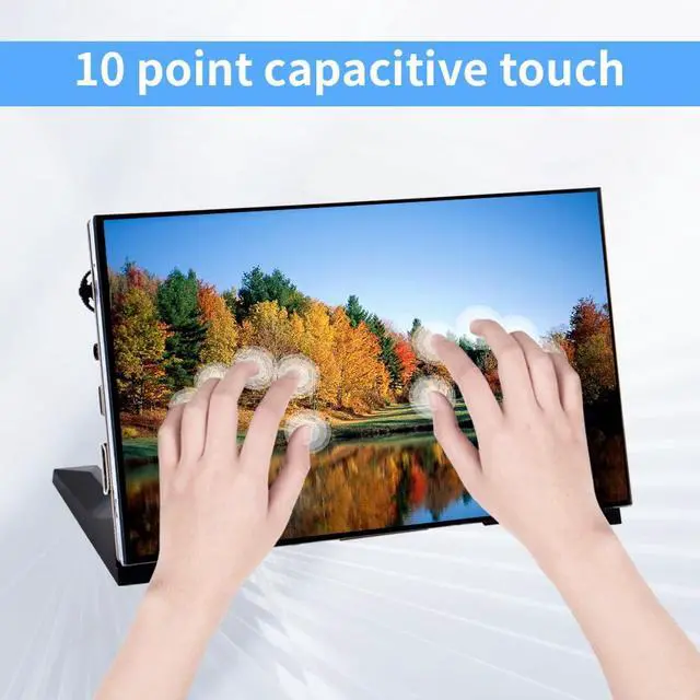 Alt view image 5 of 6 - 7 Inch Capacitive Touchscreen for Raspberry Pi, 1024x600 IPS LCD Display with Dual-Speaker, HDMI Portable Monitor for Raspberry Pi 5/Pi 4B/3B+/3B/B+/Zero/400, Win11/10/8/7, Free-Driver