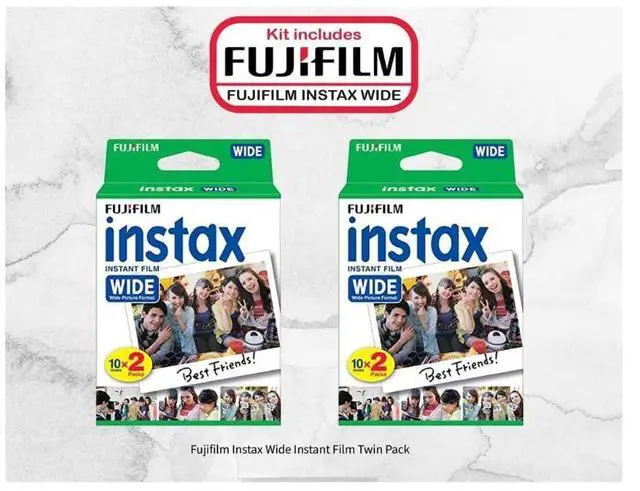 Alt view image 2 of 6 - Instax Wide Instant Film Twin Pack - 2 Wide Pack (40 Sheets)