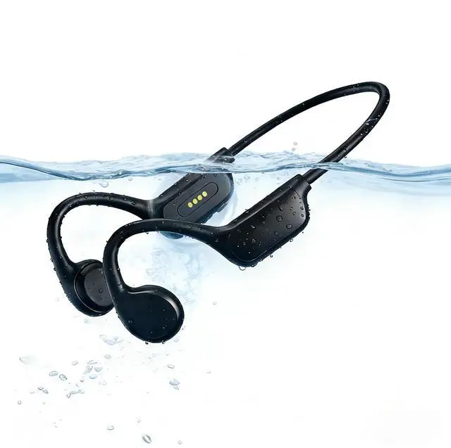 Main image of Swimming Bone Conduction Headphones, IPX8 Open Ear Headphones Bluetooth 5.4 Waterproof Earbuds with 32GB MP3 7H Playtimes, Underwater Headphones for MarathonSwimmingRunningCycling