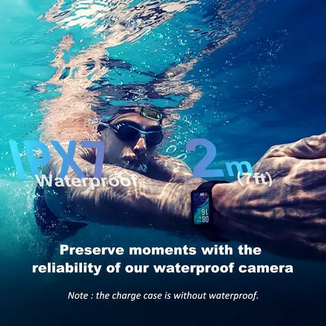 Alt view image 5 of 6 - Mini Body Camera Action Cam with Auido & Video Recording -128G IPX7 Waterproof Thumb Size Hands Free Body Worn Cameras - Wearable Portable Camcorder for Work Travel Pet Walk Vlog(Black)