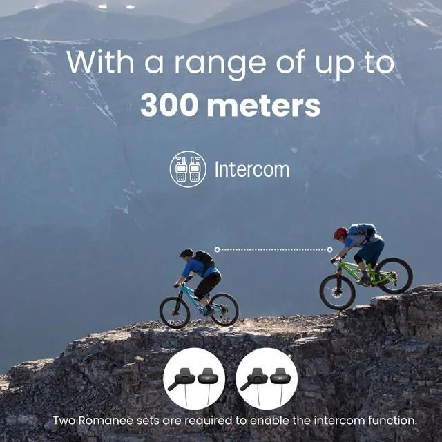 Alt view image 6 of 6 - Roamee - Bluetooth Hands-Free Kit for Bikers