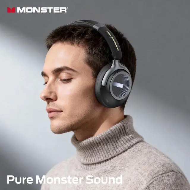 Alt view image 2 of 6 - Persona 4th ANC Active Noise Canceling Headphones, Wireless Bluetooth Over Ear Headphones with 3 EQ Modes, and 70H Playtime,Deep Bass,Bluetooth 6.0,Foldable Comfort Design for Outdoor,Black