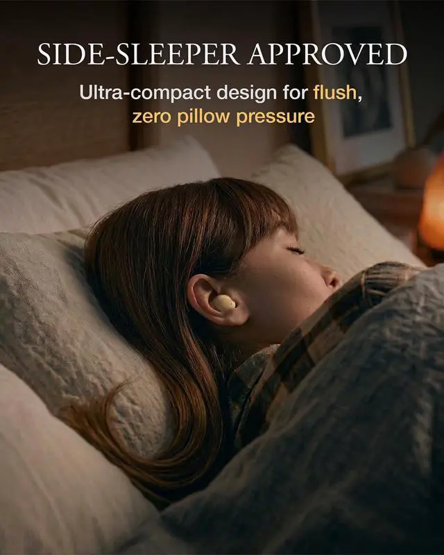 Alt view image 3 of 6 - Audio ZE500 True Wireless ASMR Earbuds - Ultra-Compact Bluetooth Sleep Earbuds for Side Sleepers, 3D Binaural Sound, Zero Ear Pressure, Custom Tuned for Relaxation & ASMR (Dark Gray)