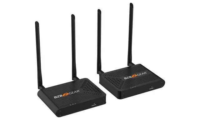 Alt view image 2 of 6 - BZBGEAR 4K 60Hz UHD HDMI 2.0 Wireless Receiver/Trasmitter Extender Kit up to 164ft BG-AIR4KAST
