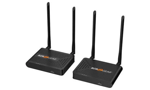 Alt view image 3 of 6 - BZBGEAR 4K 60Hz UHD HDMI 2.0 Wireless Receiver/Trasmitter Extender Kit up to 164ft BG-AIR4KAST