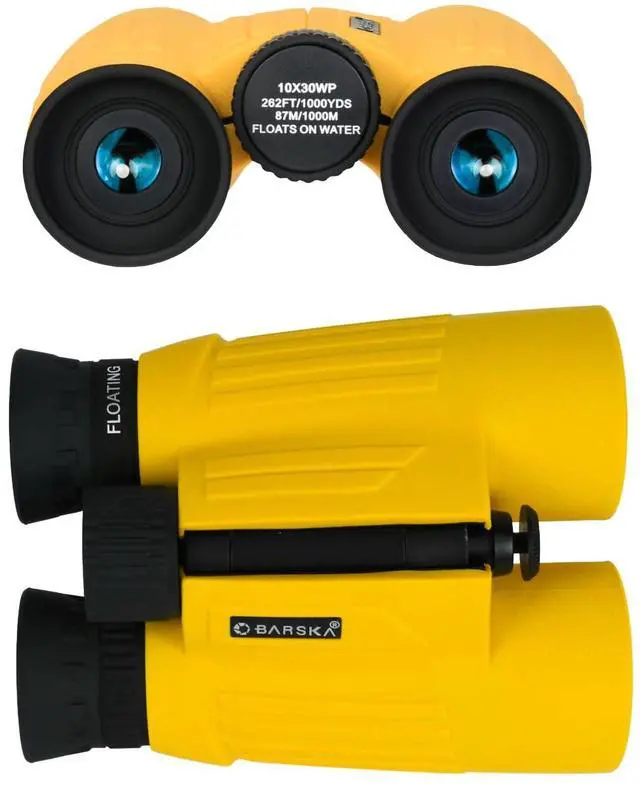 Alt view image 4 of 6 - 10x30 Floating Waterproof Marine Binoculars Boating Fishing - Rubber Armored, Durable Water-Resistant Compact Binoculars for Ocean, Water and Outdoor Use - BK7 Hiking, Birding Bird Watching Binocular