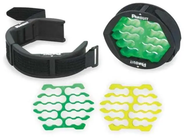 Main image of CBOT24K Cable Organizing Kit, Tool Kit Includes: Jacket Cover, Hook And Loop Fastener, Green Cable Organizing Insert, Yellow Cable Organizing Insert | Hook & Loop Fastener, Jacket Cover, 2 (Green and