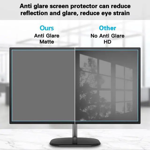 Alt view image 3 of 6 - 55-75Inch TV Screen Protector with Anti-Glare Anti-UV Coating, Frosted Matte Film to Reduce Reflections, Eye Fatigue - Indoor and Outdoor,75in1645x930mm