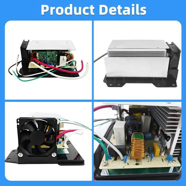 Alt view image 5 of 6 - WF-8955-AD-MBA 55 Amp RV Power Converter Main Board, Lithium Compatible | Fits WF-8955PEC, WF-8955 Series and Parallax 7155/7145 converters; lithium-ready DC main board with