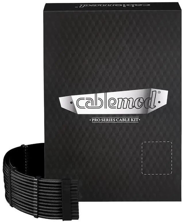 Main image of RT-Series Pro ModMesh Sleeved 12VHPWR StealthSense Dual Cable Kit for ASUS/Seasonic/Phanteks (Black)