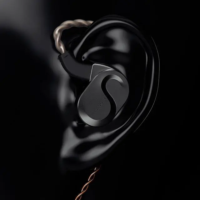 Alt view image 5 of 6 - S08 Fourth Generation in Ear Monitor Earphone Dual-Coil 13mm Planar Magnetic Driver HiFi Wired in Ear Earbuds, Planar IEM with Detachable 2pins Silver-Plated Copper Cable Audiophiles(Black)
