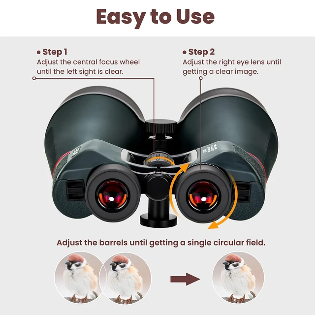 Alt view image 5 of 6 - Astronomy Binoculars - 20x80 for Adults, Outdoor Waterproof Binoculars for Bird Watching, Travel and Stargazing with Tripod Adapter and Carrying Bag