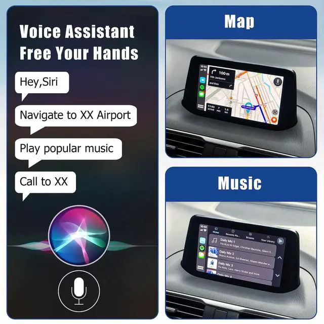 Alt view image 6 of 6 - Mazda Wireless Carplay Retrofit Kit, TK78-66-9U0C OEM USB Hub Fits to MZD Connect System Compatible with Mazda 2/3/6/CX3/CX5/CX9/MX5 2014-2020(Only Supporting Wireless Carplay NO Android Auto)
