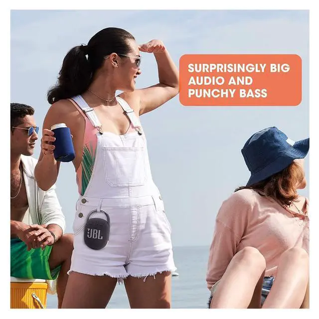 Alt view image 6 of 6 - 2 Pack Clip 4 Waterproof Wireless Audio Bluetooth Speaker Bundle (Green)