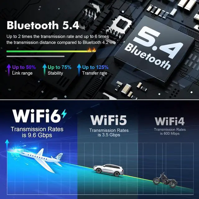 Alt view image 4 of 6 - 4+64GB 9 Inch Touchscreen Android 14 Car Radio Stereo for Ford Mustang 2015-2020 with CarPlay/Android Auto Car Radio, Support WiFi 6, Bluetooth,5.4, Backup Camera, SWC