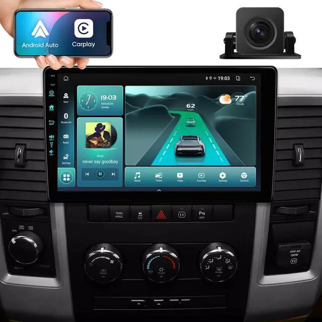 Main image of 10th System & 5GWiFi6(1201Mbps) for Dodge RAM 1500 2500 3500 Radio Upgrade 2009 2010 2011 2012,Android 13 Stereo Replacement,AM+FM,Wireless/Wired Carplay Android Auto,1080P Camera ((4Ram 64Rom) 10th)