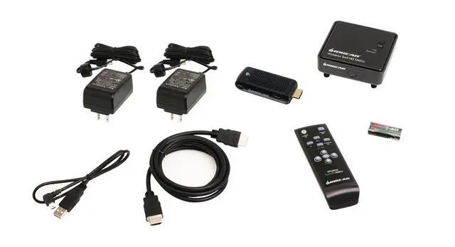 Alt view image 4 of 5 - HDMI Wireless Transmitter & Receiver - Full HD 1080p - Up To 30ft - 5.1 Digital Audio - Plug & Play - Wirelessly Connect Laptop - Game Console - HDTV - Projector - GWHD11