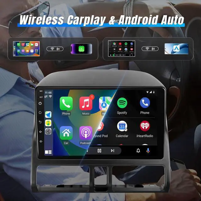 Alt view image 3 of 6 - 8 Core Car Radio for Honda CRV 2002-2006 Apple Carplay Android Auto | 9" IPS Touch Screen Head Unit for Honda CRV Stereo with Backup Camera, SWC, GPS Navigation/5G WiFi/Bluetooth/Mirror Link/FM