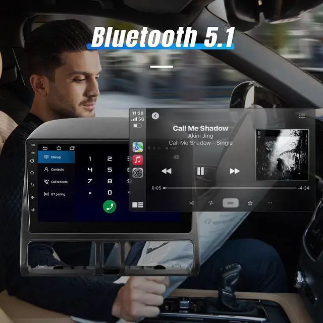 Alt view image 5 of 6 - 8 Core Car Radio for Honda CRV 2002-2006 Apple Carplay Android Auto | 9" IPS Touch Screen Head Unit for Honda CRV Stereo with Backup Camera, SWC, GPS Navigation/5G WiFi/Bluetooth/Mirror Link/FM