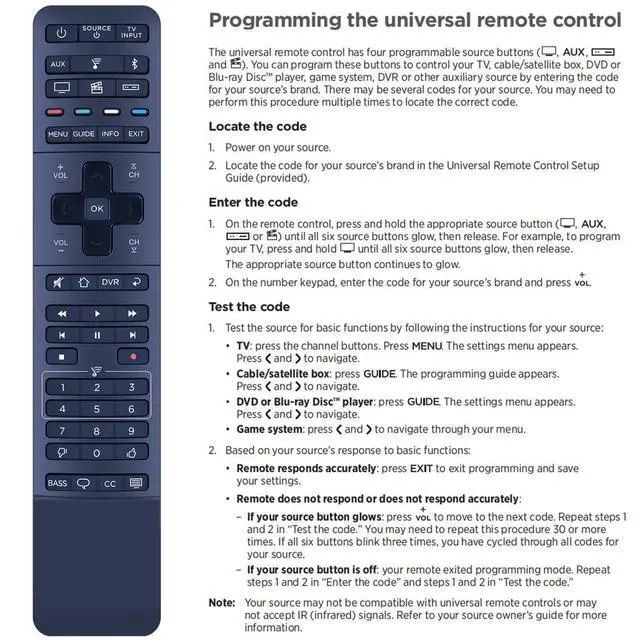 Alt view image 6 of 6 - Replacement Remote Control for Bose Soundtouch 300 Sound bar 421650 | 755001-0030