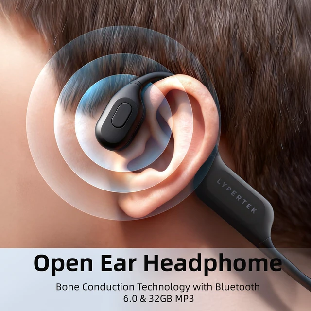 Alt view image 3 of 6 - Bone Conduction Swimming Headphones, IP68 Waterproof, 32GB MP3 | Bluetooth 6.0, 23g lightweight fit, TÜV-certified 10m waterproof, rear safety LED, ideal for swimming, running & workouts
