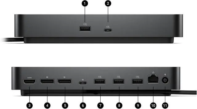 Alt view image 3 of 6 - Pro Smart Dock SD25 Docking Station Bundle Includes 130W Power Delivery Display Port Cable+ Zoomspeed HDMI Cable+ Ethernet Cable + Cleaning Cloth Supports Up to Four Displays WQHD 60Hz Displays