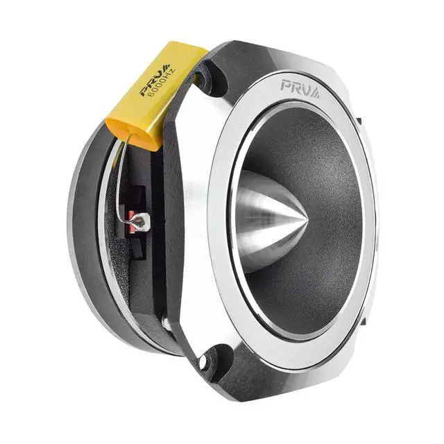 Alt view image 3 of 6 - 4 Inch Titanium Bullet Tweeter Pair TW700Ti-4 Slim Profile, 200 Watts Program Power, 4 Ohm, 100 Watts RMS, 1.5 in Voice Coil Super Tweeter Pro Car Audio (Pair)