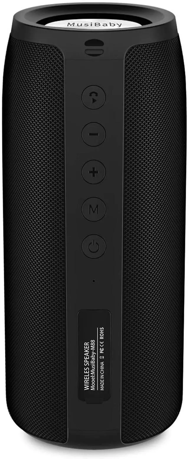 Main image of M88 Bluetooth Speaker, Loud Bass Portable Outdoor Speaker | Deep bass sound, camping ready, backyard music, patio listening, travel speaker, dual pairing stereo