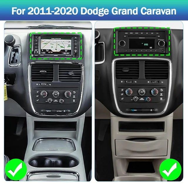 Alt view image 4 of 6 - 7" Double Din Car Radio Stereo for Dodge Grand Caravan 2008-2020 / Dodge Nitro 2007-2012 Android 13 with Wireless & Wired Carplay Android Auto,GPS Navigation/SWC/Backup Camera+MIC