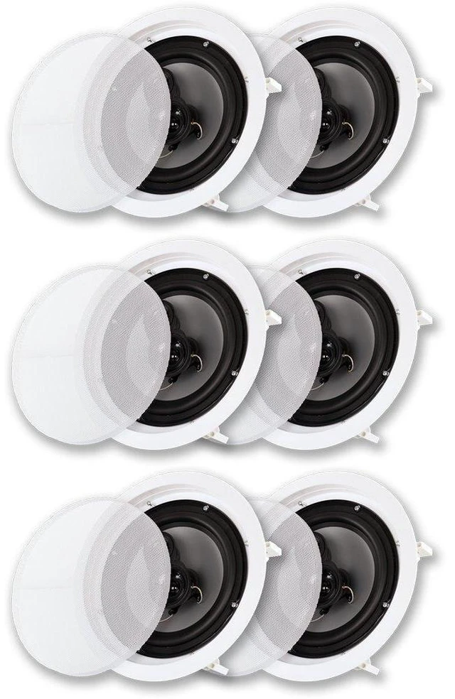 Main image of Acoustic Audio CS-IC83 in Ceiling 8" Speaker 3 Pair Pack 3 Way Home Theater 2100 Watt