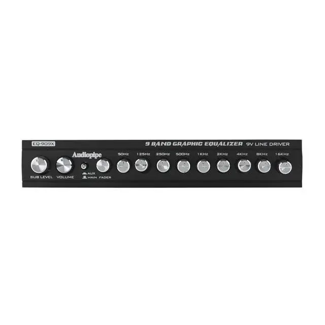 Alt view image 3 of 6 - 9 Band Graphic Equalizer with 9 V LINE Driver (EQ-909X)