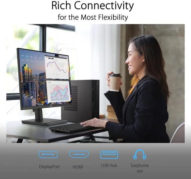 Alt view image 3 of 6 - 27" 1440P Business Monitor (BE27AQG) - QHD (2560x1440), IPS, 120Hz, Ergonomic Design, Speakers, Height Adjustable, Power Sync, Eye Care, VESA Wall Mountable, TAA Compliant