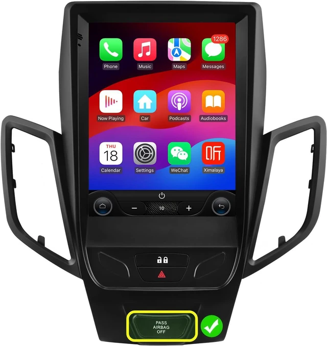 Main image of 10.4 Inch HD Touchscreen Android 14 Stereo Car Radio Upgrade for Ford Fiesta 2009-2016 Wireless Apple Carplay | Android Auto 2G+32G WiFi GPS Navigation Bluetooth 5.0 FM,SWC,Car Tablet