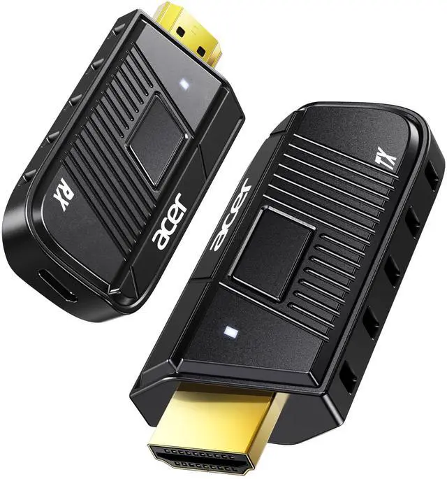 Main image of Wireless HDMI Transmitter and Receiver, 328ft Long Range, 1080P@60Hz HD Adapter Extender for Streaming & Gaming to TV Projector Monitor, Plug & Play Dual-Band 2.4/5.8G Connection, Privacy Button