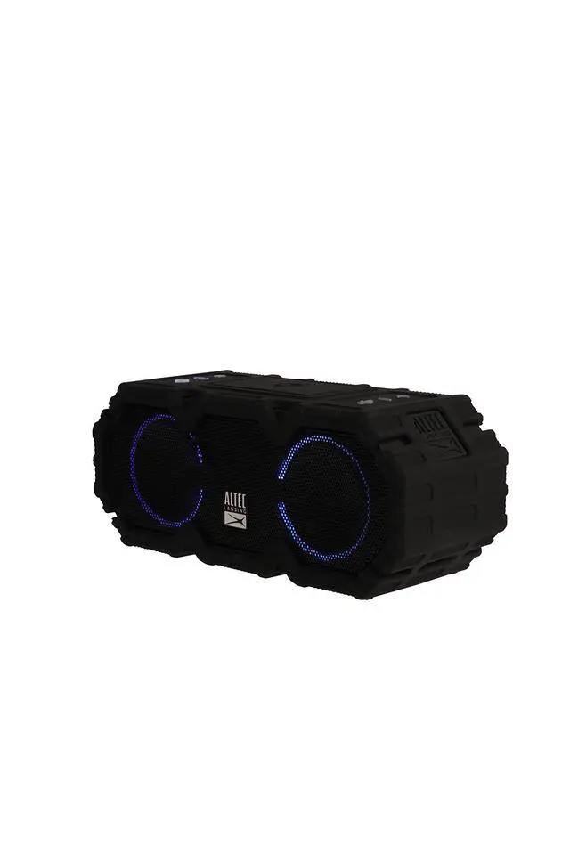 Alt view image 2 of 6 - LifeJacket Jolt - Waterproof Bluetooth Speaker, Durable & Portable Speaker with Qi Wireless Charging and Voice Assistant, Black w/Lights