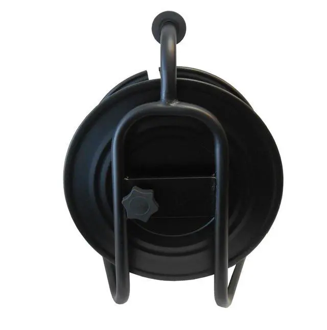 Alt view image 2 of 3 - Audio2000'S ADC271B Heavy-Duty Portable All Metal Cable Reel/Cord Reel, Capacity: 722 feet of 6mm Cord