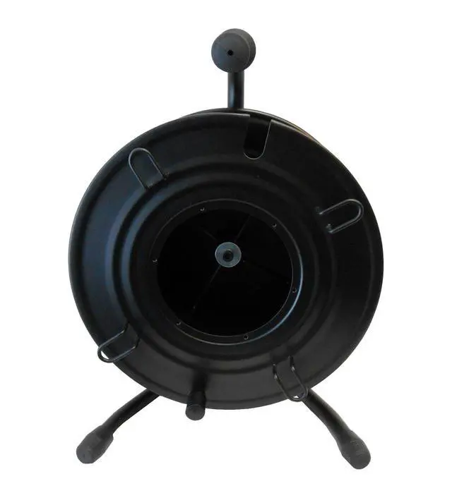 Alt view image 3 of 3 - Audio2000'S ADC271B Heavy-Duty Portable All Metal Cable Reel/Cord Reel, Capacity: 722 feet of 6mm Cord