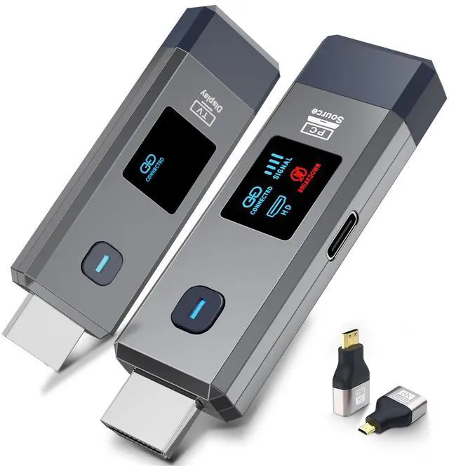 Main image of Wireless HDMI Transmitter and Receiver 328ft/100m 4K Decode Input Plug&Play | 1080P Output 2.4G/5.8G for Audio and Video to Monitor from Computer/Projector/TV Box