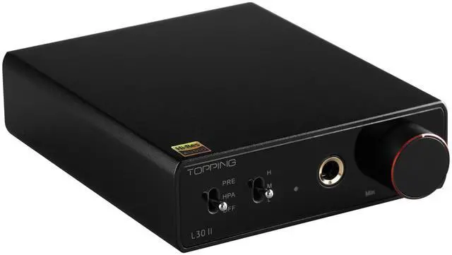 Main image of L30II NFCA Linear Headphone Amp - 6.35mm Jack 3.5mm Adaptor RCA Input and Output 37Vpp high Output Voltage Mini HiFi Amp Audio Hi-Res Preamplifier (Black)
