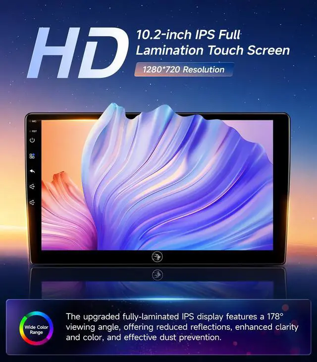 Alt view image 4 of 6 - Car Radio Stereo for Honda Accord 2008-2013, Wireless CarPlay Android Auto | 10.2-inch IPS HD touchscreen, Linux operating system, Bluetooth FM AM SWC, plug-and-play, 1080P backup camera