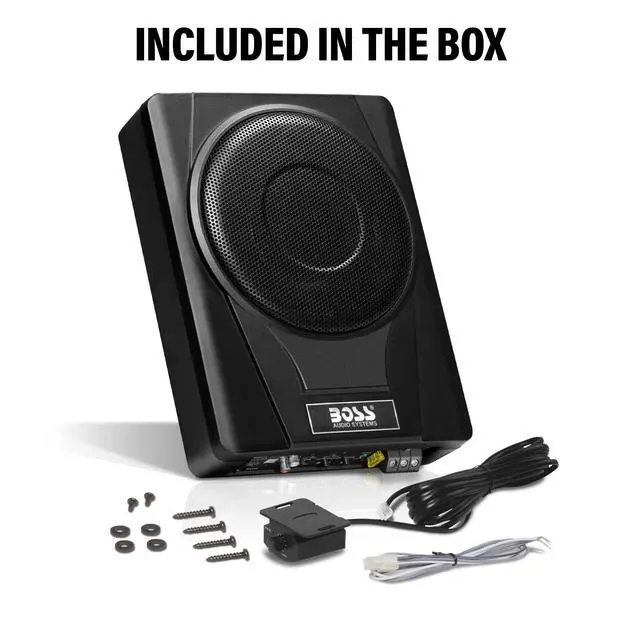Alt view image 5 of 5 - BASS8 Under Seat 8 Inch Car Subwoofer, 800 Watts