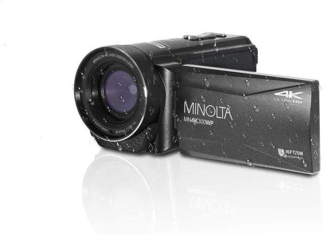Main image of MN4K300WP 4K Waterproof Camcorder, 56MP, 18X Zoom (Black) | Capture sharp photos and video with intuitive controls for travel, family and everyday moments