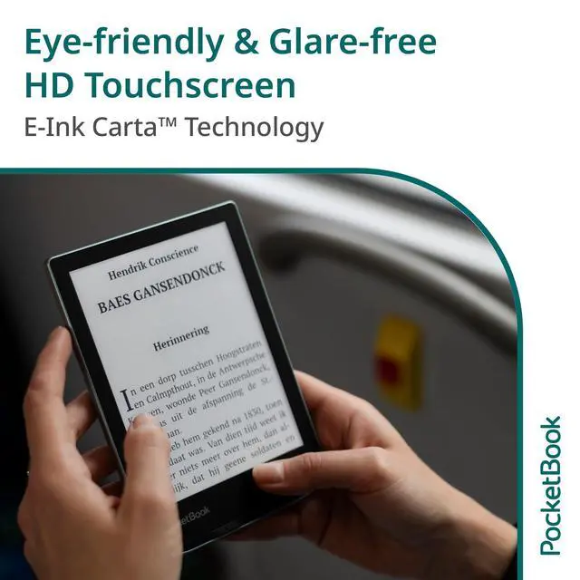 Alt view image 3 of 6 - Verse E-Readers | Eye-Friendly 6'' E-Ink Carta HD Touchscreen | Adjustable SMARTlight | Up to 1 Month of Battery Life | WiFi & Memory Card Slot | E-Book Reader in Misty Grey