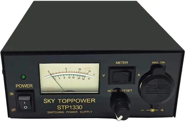 Main image of 13.8V 30A Power Supply for Ham Radio,Universal Compact PSU | 30Amp Regulated Home Lab Benchtop AC-to-DC Converter for CB/HAM/Amateur Radio,Cigarette Lighter Socket,Screw-Type Terminals